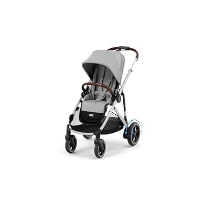 Cybex e-Gazelle S Electronic Assist Stroller Gazelle S Single-to-Double Electric Stroller, Smart Assist, Rocking Mode, 20+ Configurations & Compact Fold, Silver Frame with Stone Grey Seat