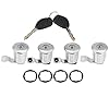 Door Lock Set, 252522, 9170.G3, 9170.CW Car Door Lock Barrel Set with Keys Replacement for Partner for Berlingo for Xsara(4 lock cylinder) #3