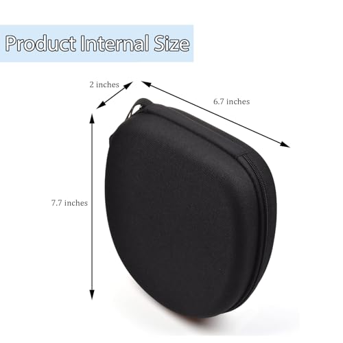 Black Color Hard Shell Large Carrying Headphones Case/Headset Travel Bag for Sony MDR-ZX100 ZX110 ZX300 ZX310 ZX600 WH-CH 720N WH-CH520, JBL Tune 510BT 720BT, Soundcore Q20/Q30 BERIBES KVIDIO TOZO