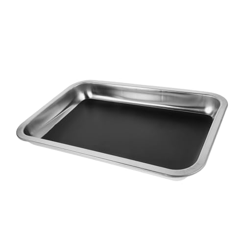 SUPVOX Educational Anatomy Tray 31x21x4cm Science Plate Stainless Steel Construction for Safe Dissection