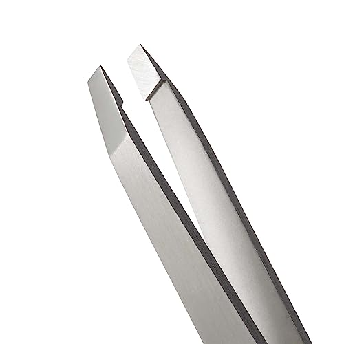 Slanted Tweezer Pince biseautée rose épilation visage poil