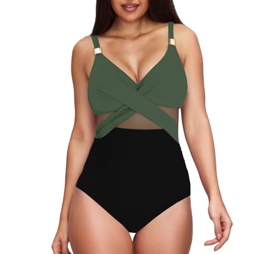 Genérico Trajes de Baño Mujer Bañadores Tallas Grandes Traje de Baño Mujer Metal Traje Adelgazante Trajes Malla Bañador Talla Grande Bañadores Señora (JN,XL)