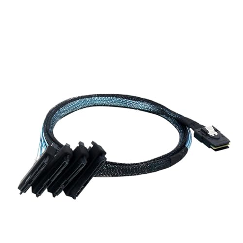 Cable Interno S/A/S 36Pin Mini SFF-8087 a 4 SFF-8482 1M miniatura 3