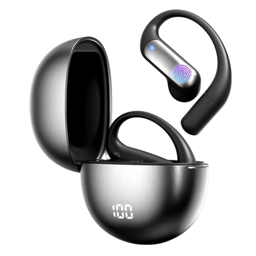 AI Language Translator Earbuds OWS 3 in 1 Translator Earbuds 144 Languages Accents for iOS and Android Travel Business Meetings Learning, Two Way Translator Device ?Black