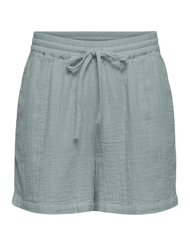 Shorts Noos Only Onlthyra en coton bleu foncé taille XL pour femme