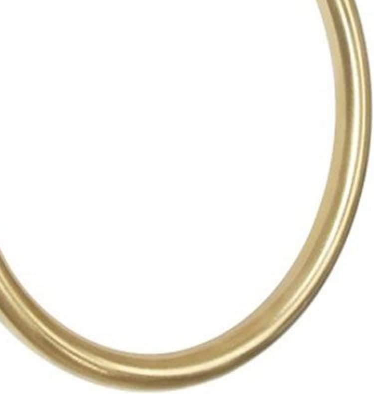 Gold Stainless Steel Towel Holder, Bathroom Wall Mounted Round Towel Rings, Towel Rack, Kitchen Storage Accessories Bathroom