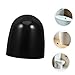 POPETPOP 8Pcs Toilet Bolt Caps Durable Decorative Covers for Toilet Floor Screws Easy Tool Installation Black Caps for Enhanced Bathroom Aesthetics