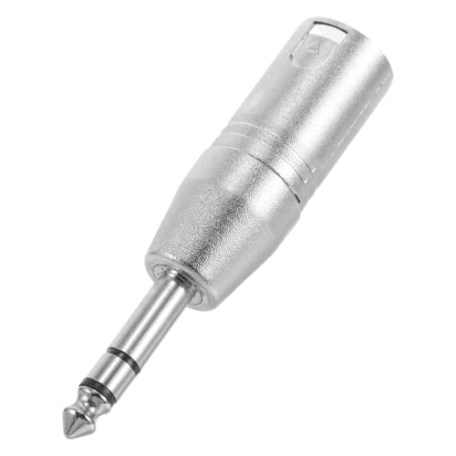 SILENRADAWN Adaptador Metálico Estéreo Trs 1/4 a Xlr Macho de 3 Pines, Convertidor de Audio para Mezclador y Amplificador, Cable de Micrófono Profesional para Equipos de Sonido