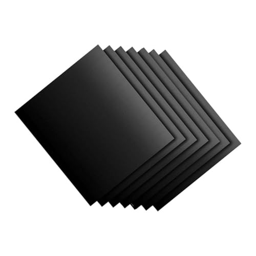 HEMOTON 7 Stück Grillmatte Grillschutzmatte Grillzubehör Glasfaser Black