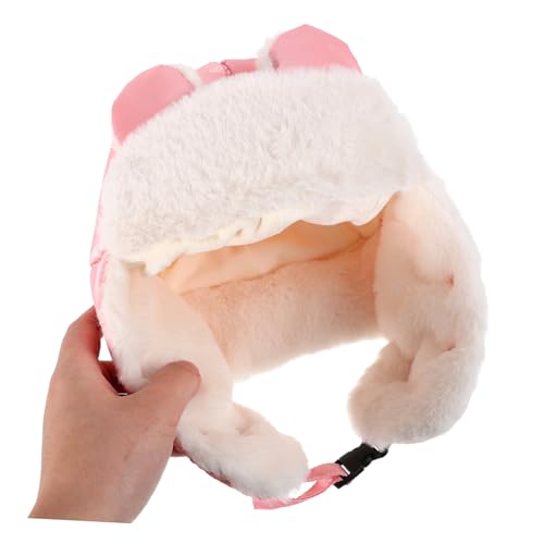 Boys and Windproof Trapper Hat with Ear Soft Fleece Lined for Cold Weather and Snowy Days Includes Face for Skiing and Outdoor Activities Pink4