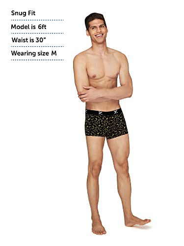 Image of XYXX Men's CloudSoft Modal Printed Trunks| Snug Fit, 4-Way Stretch & No-Marks Waistband Underwear for Man