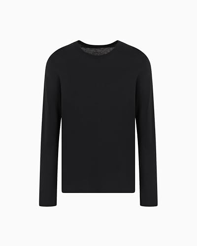 Image of Armani Exchange Men's Basic Long Sleeve Jersey Crew Neck Tee