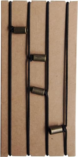 Image of Wanderings Travelers Notebook Elastic Bands - 4 inch x 6 inch (10 x 15cm) - 4 Pack Jump Bands with Decorative Bead Small Passport Sized - Replacement Connection Straps for Refillable Travel Journals