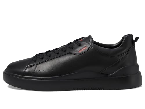 Image of Hugo Mens Cupsole Leather Lace Up Sneaker