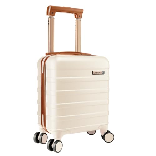 Cabin Max Anode Handgepäck-Koffer Leicht Hartschale 4 Rollen Zahlenschloss cremefarben 40x30x20cm Handgepäck