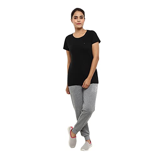 Image of V MART Women Western Solid Poly Cotton Interlock Track Pants