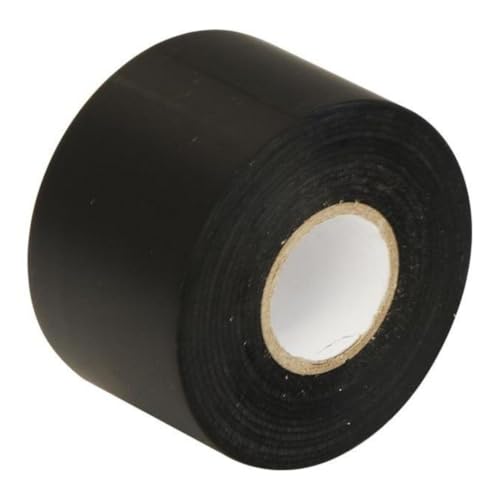 Gocableties Black Wide Electrical Tape, 50mm x 33m, 2" Strong Self-Adhesive PVC Insulation Tape for Insulating, Repairing and Protecting Electrical Wires, 1 Roll