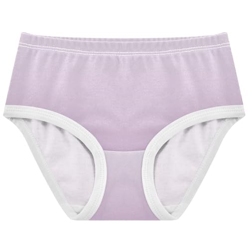 Joisal Magnolia Lilac Gradient Ombre Panties Little Girl Girls Underwear Toddler Cotton Pattern Briefs Kids Undies 2t