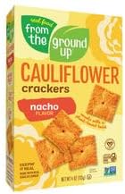Real Food From The Ground Up Cauliflower Crackers - 6 Pack (Nacho, Crackers)
