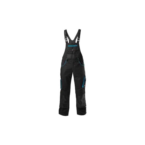 Format 4317784767668 – Fortis h-latzhose 24. Black/Turquoise. Gr. 58