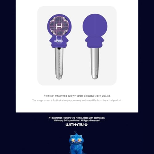 Hoodie KPOP OFFICIAL LIGHT STICK HUNTR X noir ajusté - 3
