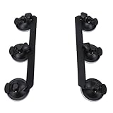 Cosiki Satelliten-Saugnapfhalterung, Starker Halt, Passend für Mini-Satellitenschüssel, Einfache Installation für Auto-Schiebedach, Heckscheibe, Boot, Wohnmobil, Schwarzes Eisen, 1 X 15 Zubehörteile