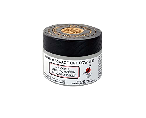 Eroticgel Sakura Edition Gel de Masaje Nuru en Polvo con Aloe Vera, Algas, Té Verde y Extracto de Regaliz 40g Hace 4 Litros - Hecho en Japón Cover