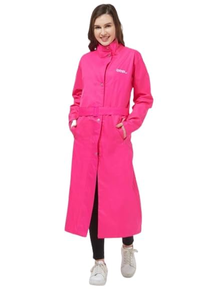 Image of Dressify Rainfighter Women /Ladies High Neck Raincoat | Waterproof Long Raincoat with Belt