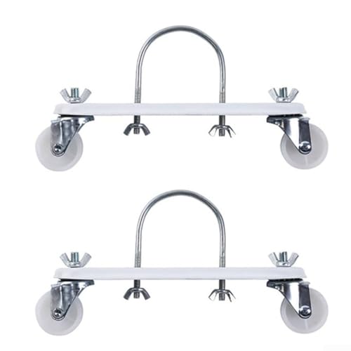 2 soportes de polea móvil para radiador lleno de aceite, soporte giratorio de 360 °, soporte de polea giratoria de 360 °, soporte de polea giratoria o radiador accesorios de calentador de aceite móvil