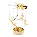 Surakey Candle Toppers Jar Candle Accessories - Rotating Candlestick Valentines Day Gift Spinning Tea Light Gold Candle Holder - Romantic Candlestick Ornament for Party Home Decor (Fairy)