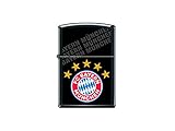 FC Bayern München Zippo Schwarz Matt Druck