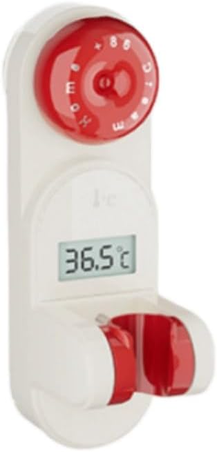 Shower Bracket Temperature Display Function Adjustable Suction Cup Suitable for Home Use Fixing Device with Real Time
