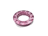 Material: Alu eloxiert POP-Products LRC Kassetten Verschlussring // Campagnolo 11 Z. (5,2 g) rosa, Ausführung:rosa