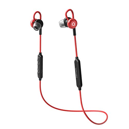 Bluetooth Earphones Asimom Stereogo, 10H Play Time, IPX7 Waterproof, Noise Cancelling,Hi-Fi Stereo Sound Wireless Headset,Sports Bluetooth Headphones, Hall Magnetic Switch, in Ear Earbuds-[Red]