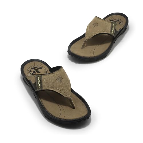 Image of Woodland Men's Leather Slippers