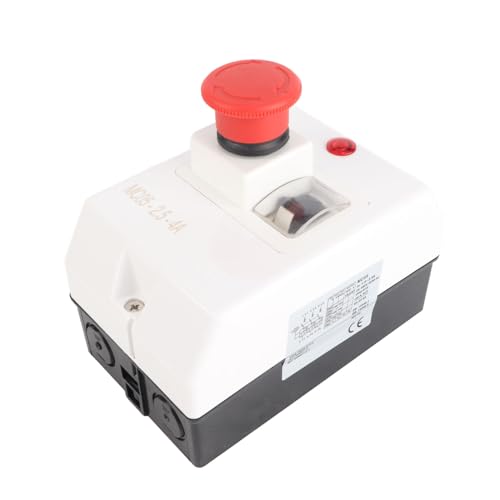 Disyuntor protector de motor industrial IP55 interruptor trifásico con lámpara de señal