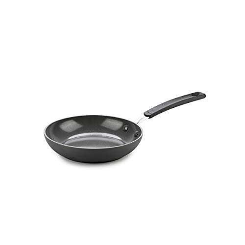 GreenPan Levels Stackable Hard Anondized Ceramic Nonstick, Frypan, 8", Black