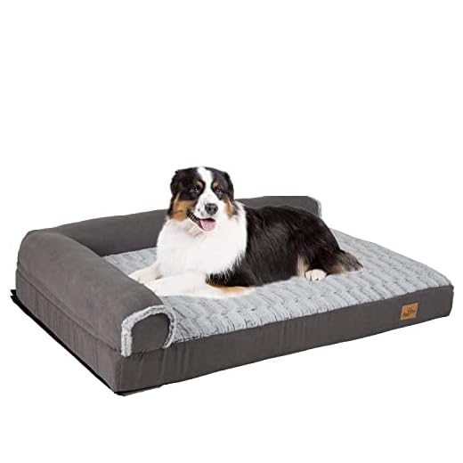 BingoPaw Cama Perro Grande XXL Desenfundable, Cama para Perros Grandes Lavable 135x100x12cm Sofa Camas Perros Colchonetas para Perros Impermeable con Espuma Ortopedica ,Gris