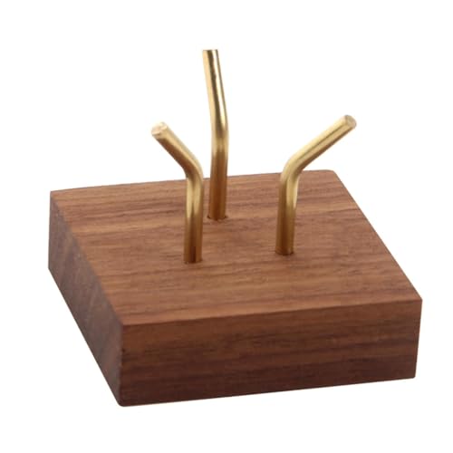 Elegant Gemstones Display Rack Decorative Wood Stand for Geodes and Minerals