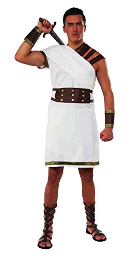 Pizazz! Men's Adult Roman Punisher Costume, White/Gold/Brown, 2XL
