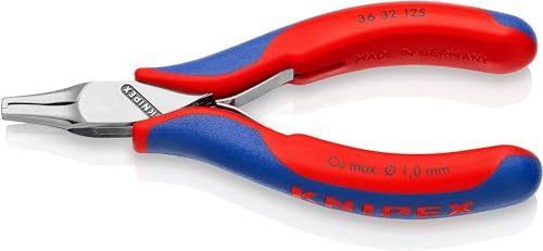 KNIPEX Elektronik-Bestückungszange mit Mehrkomponenten-Hüllen 125 mm, 36 32 125