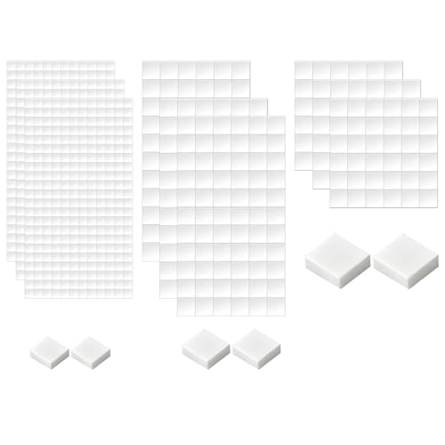 1098 Stück 3D Klebepunkte Doppelseitig,3 Größen Doppelseitige Klebepads zum Basteln,Schaumstoff Klebepads für Scrapbook,Party,Hochzeit,DIY Kunst,Bürobedarf