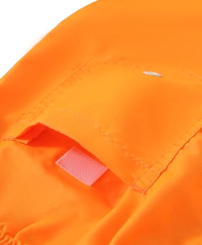 KAILUA SURF Boys Swim Trunks, High-Visibility Safety Colors and American Flag, Quick Dry Kids Shorts, Sizes 2T-164