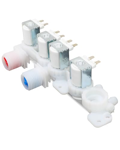 Upgraded DC97-15459Q Washer Water Inlet Valve Fit for Samsung Washing Machine WA52DG5500AW WA55CG7100AWUS WA52A5500AW/US WA54CG7150AWA4 WA52A5500AC/US Replaces AP7187126 PS16735204 EAP16735204