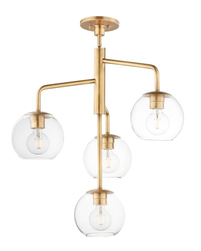 Maxim Branch 4 Light Large Pendant with Natural Aged Brass