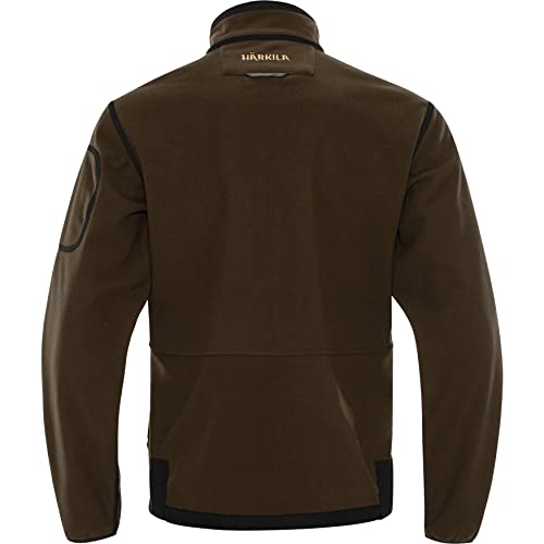 Härkila | Kamko fleece | Professionelle Jagd Kleidung & Jagd Zubehör für Herren & Damen | Skandinavische Qualität Made to Last | Hunting green/Orange blaze, XL
