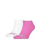 Coupe naturelle Levi\'s Sport Unisex Low Cut Socks 2 Pack Basket, Pink Combo, 39 Taille Normale Mixte