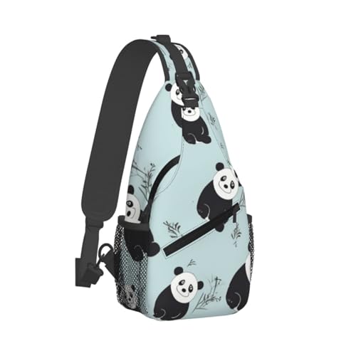 Bolso cruzado casual estilo Panda para hombre y mujer miniatura 2