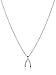 Dogeared Reminders- "Wish" Sterling Silver Wishbone Charm  Necklace, 16"+2" Extender