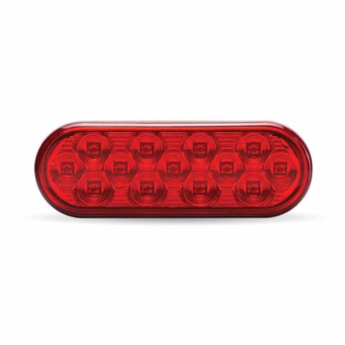 Luz LED Ovalada Roja para Camión 6 pulg miniatura 1